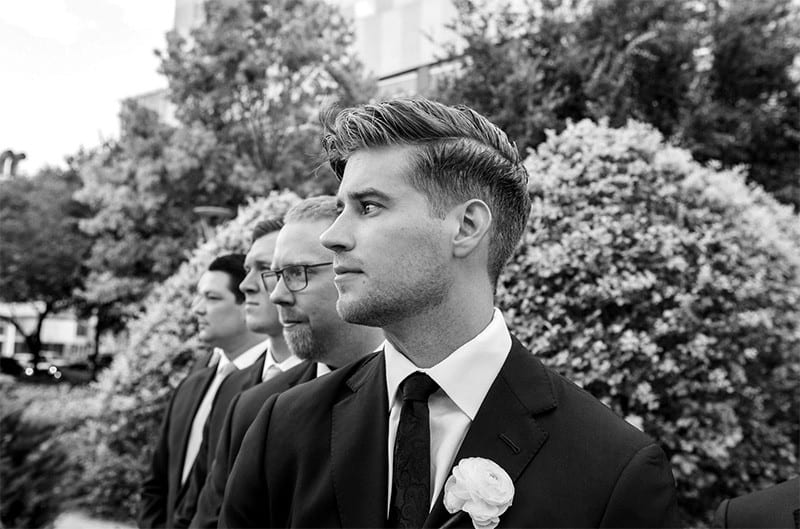 Groomsmen at The Grove Houston